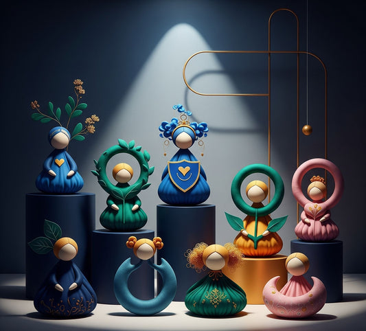 Cadeau naissance luxe original art doll Kokonette maternité avec compartiment secret