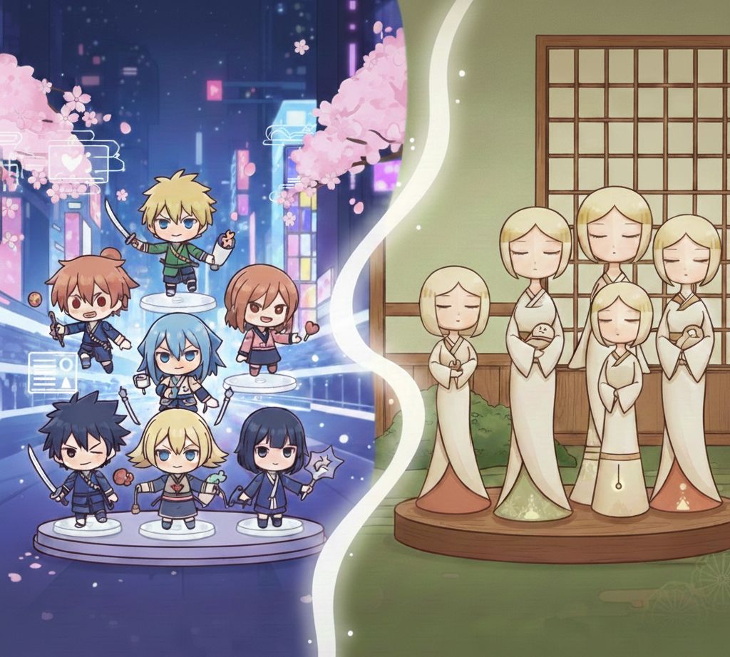 Figurines Nendoroid anime japonaises comparées aux art dolls non-anime Kokonettes