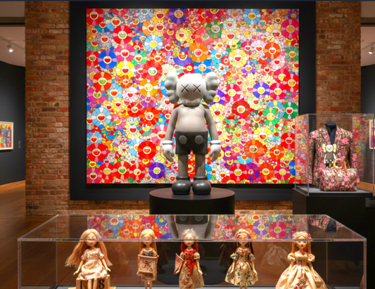 KAWS Companion Takashi Murakami designer toys art contemporain musée poupées artisanales collection édition limitée street art luxe